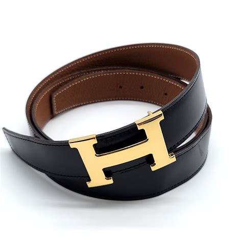 hermes cursive h belt|H belt buckle & Reversible leather strap 32 mm .